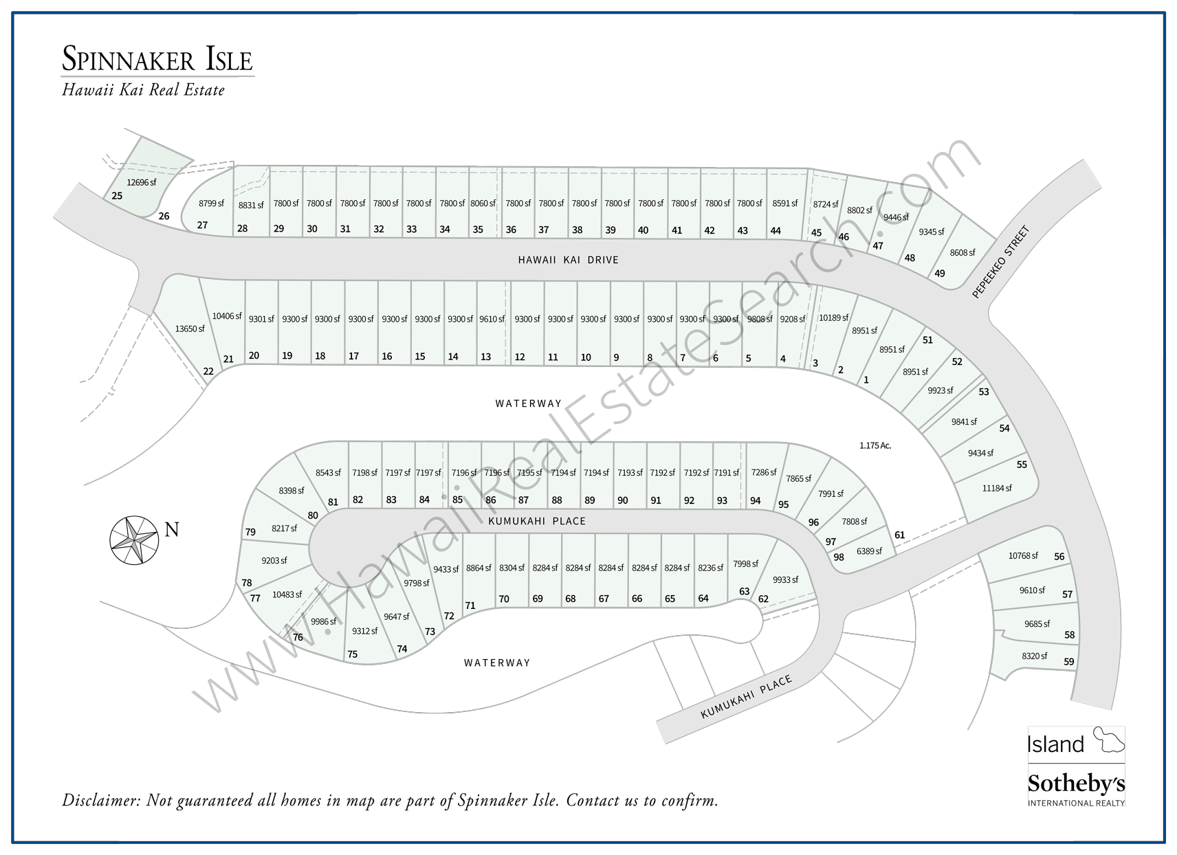 Spinnaker Isle Subdivision Map